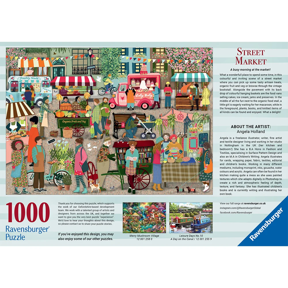 Ravensburger Street Market 1000 Pc Puzzle - Image 6