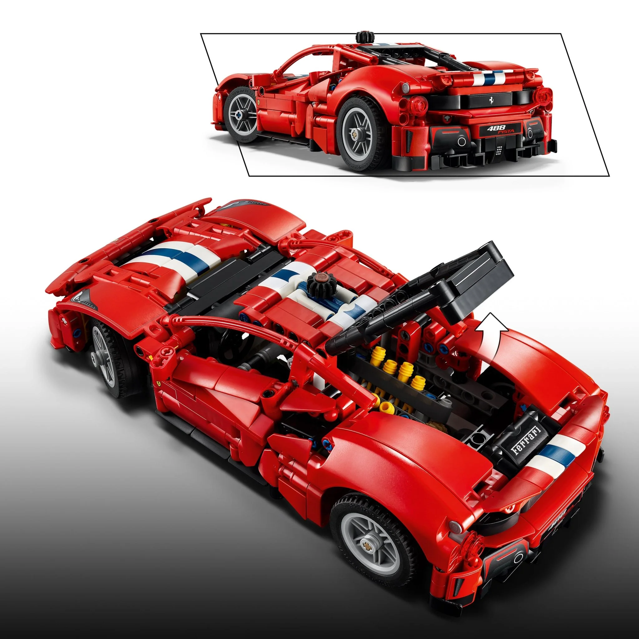 LEGO® Technic Ferrari 488 PISTA Car Toy 42235 - Image 5