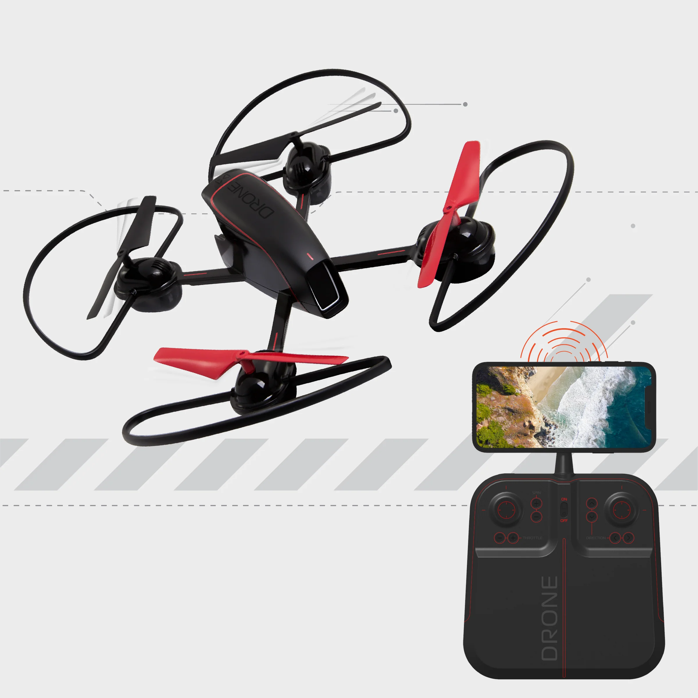 Drone Mach 10-inch with Camera Streaming - Image 2
