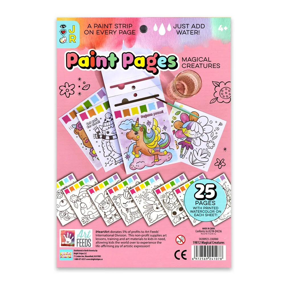 Bright Stripes Paint Pages: Magical Creatures - Image 10