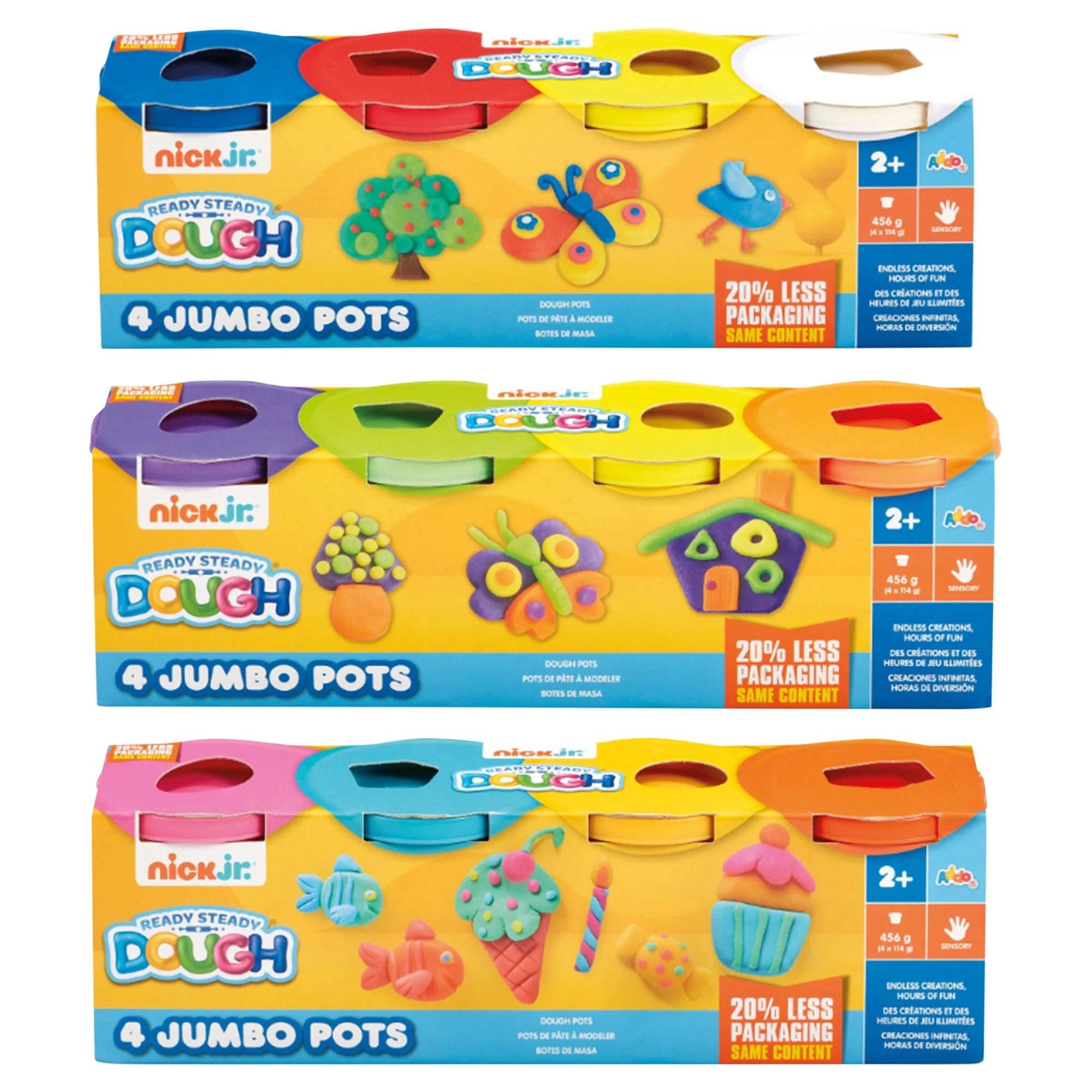 Nick Jr 4 Pack Jumbo Pots Asst