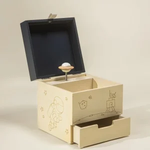 Coco Village Wooden Musical Souvenir Box - Space