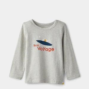 rise little earthling Long Sleeve Tee - Bon Voyage / 12-18m