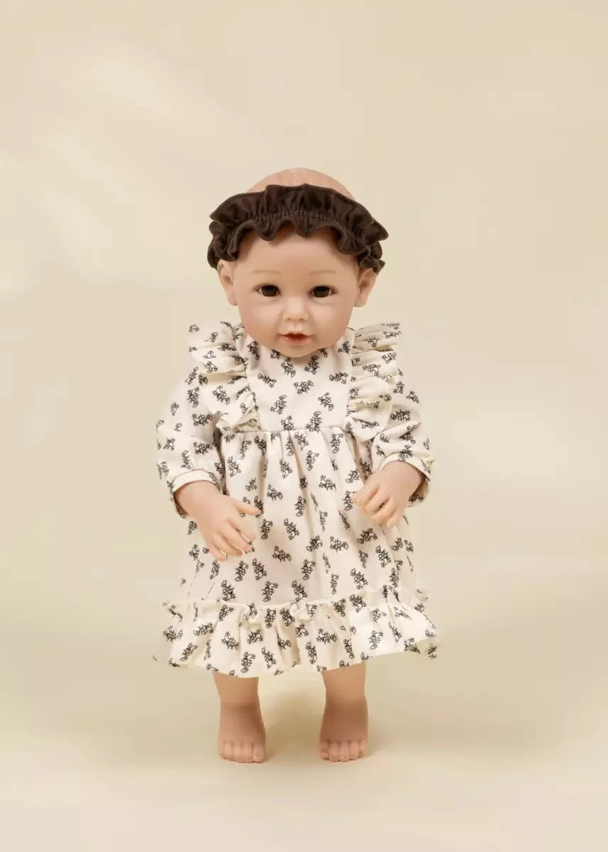 Coco Village Coco Baby 18" Baby Play Doll Clothing Set – Ruffled Dress - Image 2