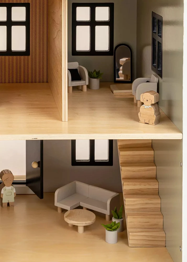 Coco Village Wooden Doll House Living Room Furniture (10pcs) - Image 20