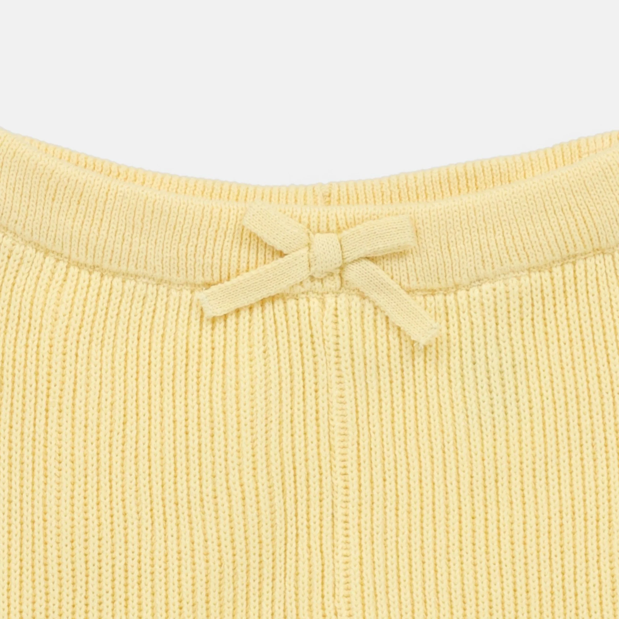 Rise Little Earthling Rib Knit Jogger - Yellow / 3-6m - Image 2