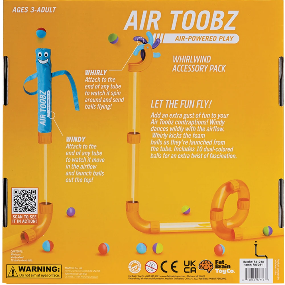 Fat Brain Toy Co. Fat Brain Toys Air Toobz Whirlwind Accessory Pack - Image 2