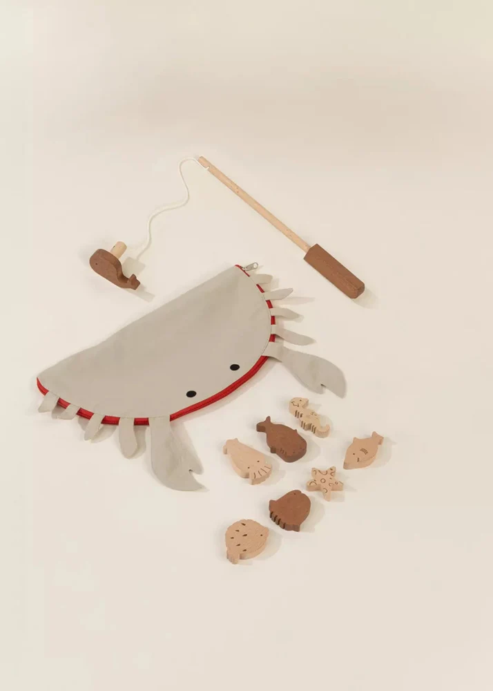 Coco Village Wooden Fishing Game with Bag - Image 14