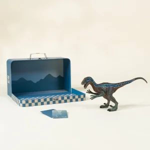 Coco Village Velociraptor Dinosaur in a Collectible Box