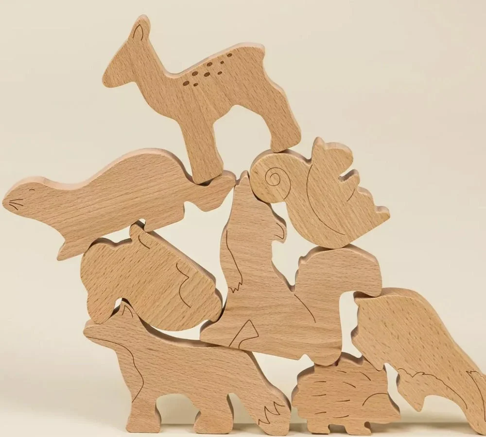 Coco Village Wooden Balance Puzzle -Forest (8 pcs)