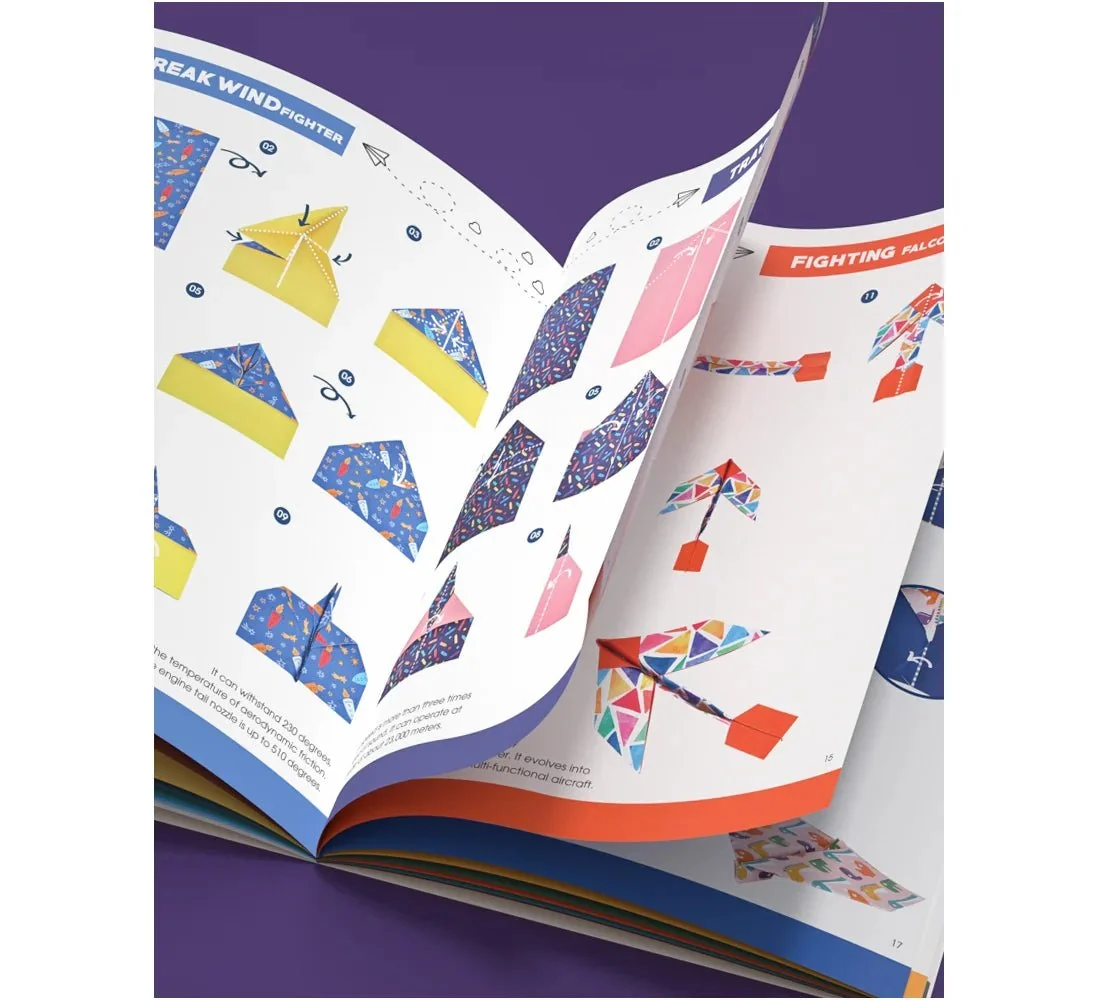Mideer Origami Kit for Kids - Creative Planes - Image 4