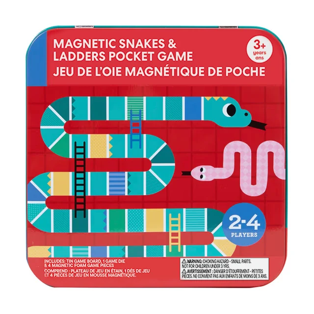 Made By Mastermind Toys Mastermind Toys Magnetic Snakes & Ladders Pocket Game - Image 6