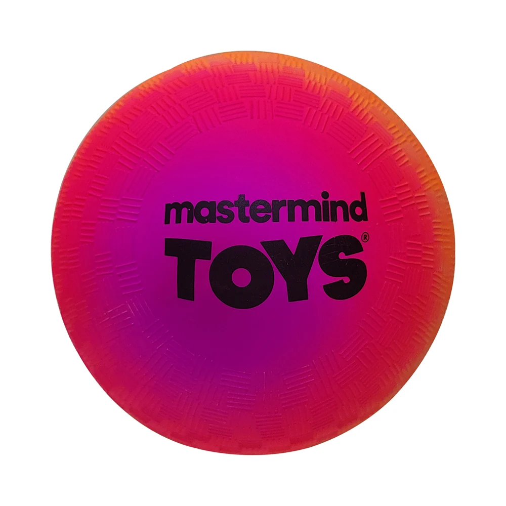 Made By Mastermind Toys Mastermind Toys 5" Neon Rainbow Skill-Building Playground Ball - Image 4