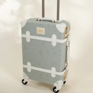 Coco Village Vegan Leather CarryOn Suitcase Ocean