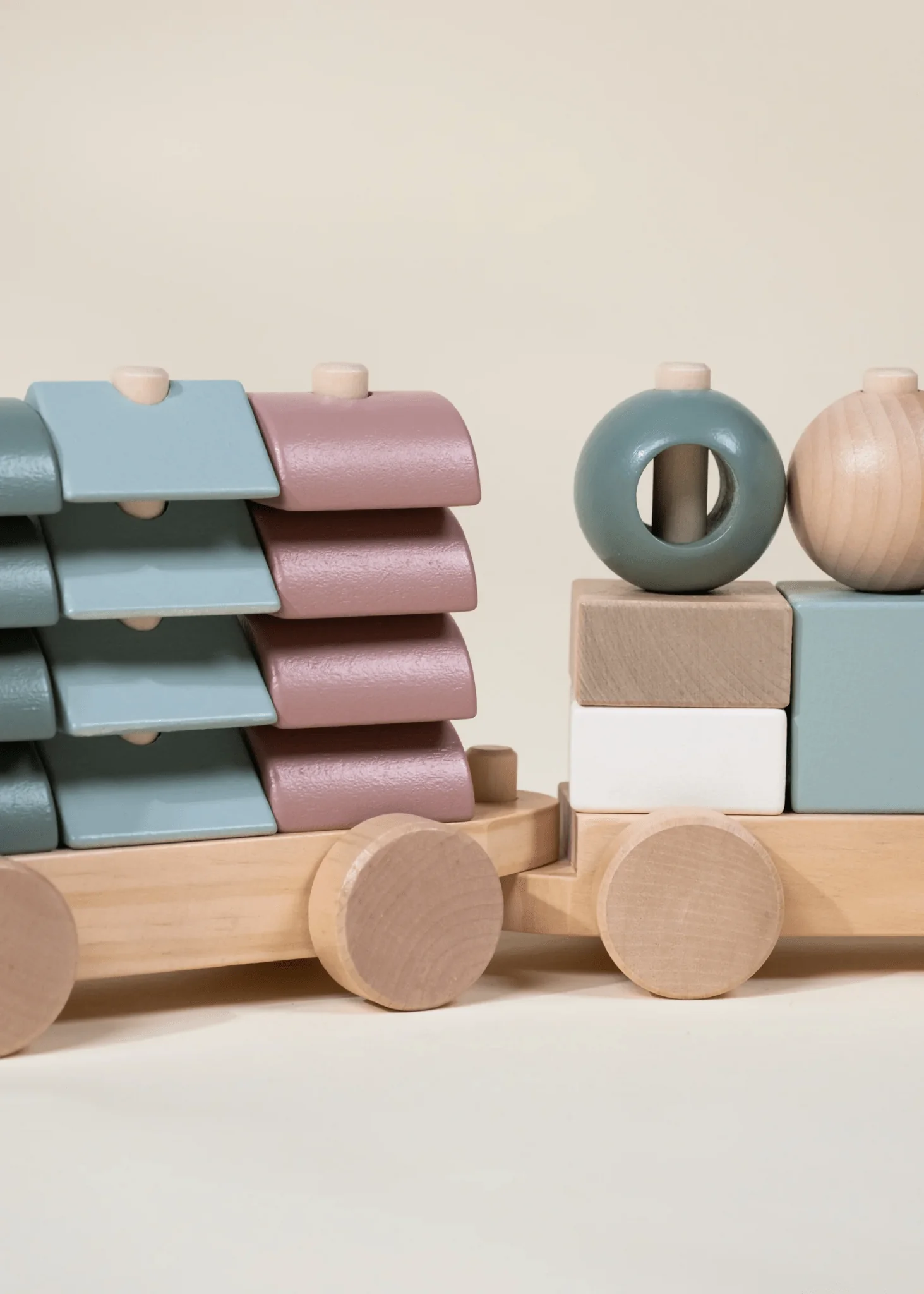 Coco Village Oversized Wooden Stacking Train - Image 2