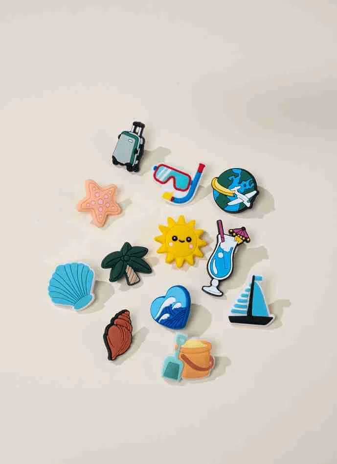 Coco Village Set of 12 Holiday Charms Pin - Image 3