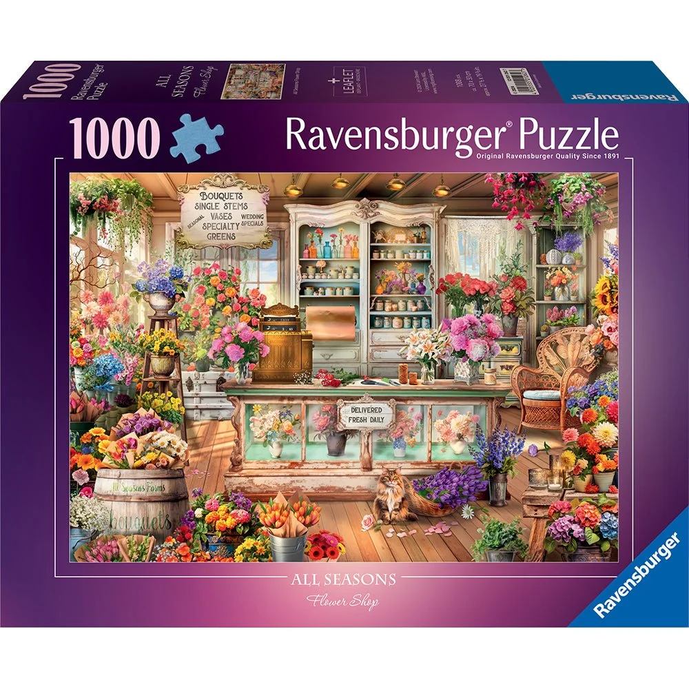 Ravensburger All Seasons Flower Shop 1000 Pc Puzzle