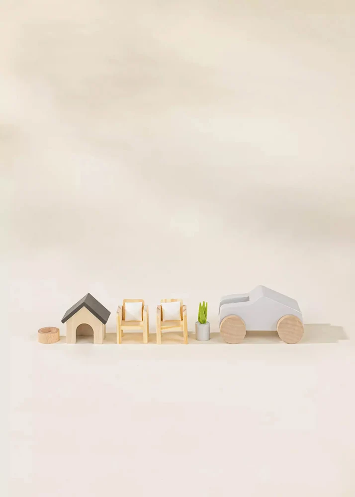 Coco Village Wooden Doll House Outdoor Furniture (8pcs) - Image 12