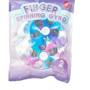 Made By Mastermind Toys MMT Finger Spinning Gryo 2-Pieces Pink & Blue