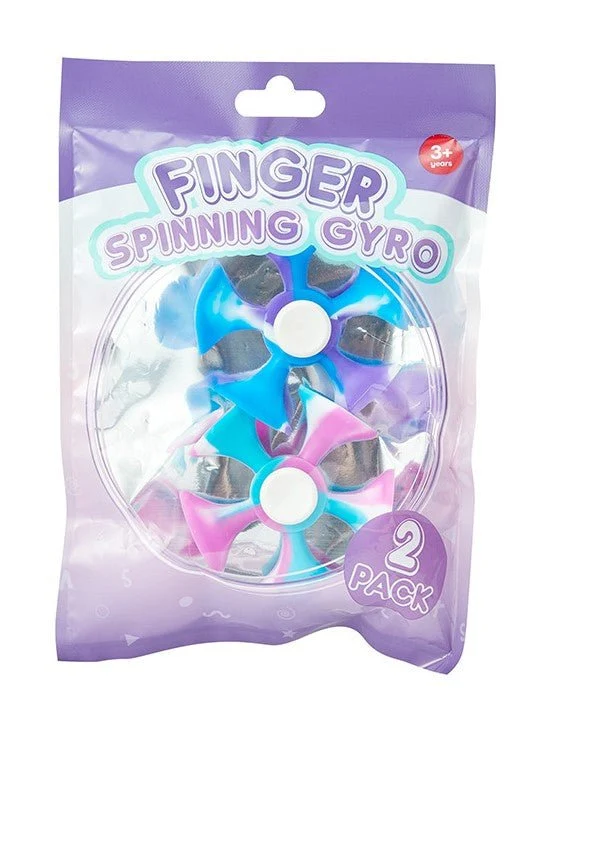 Made By Mastermind Toys MMT Finger Spinning Gryo 2-Pieces Pink & Blue