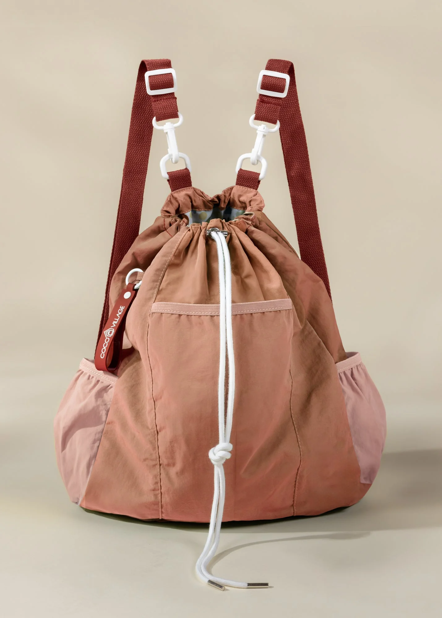 Coco Village Washable Nylon Gym Bag - Blushfield