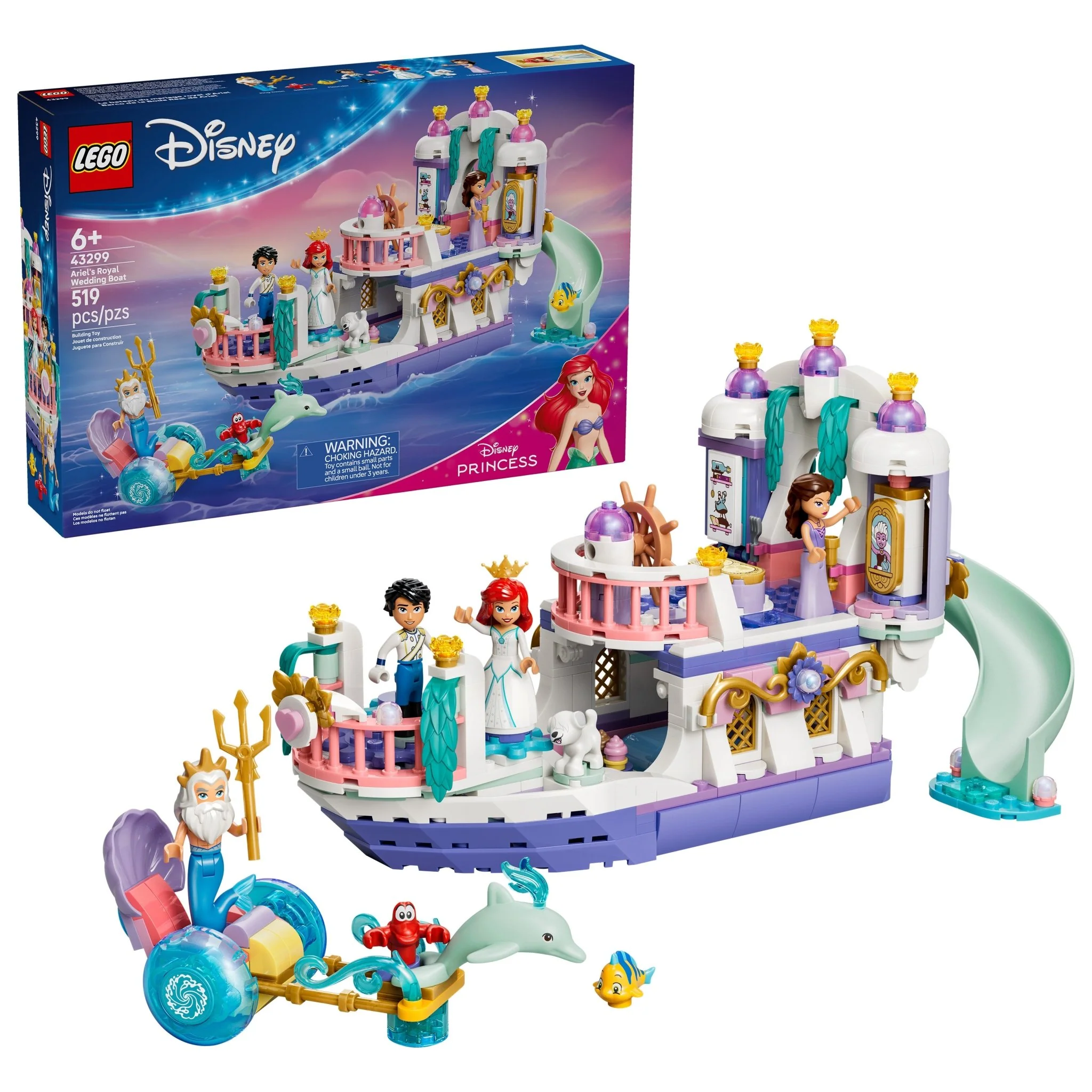 LEGO® Disney Princess Ariel’s Royal Wedding Boat 43299