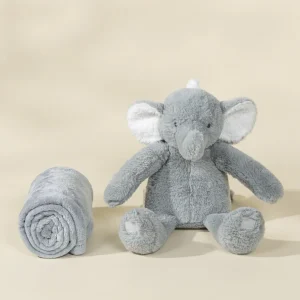 Coco Village Elephant Plush Toy & Snuggling Blanket