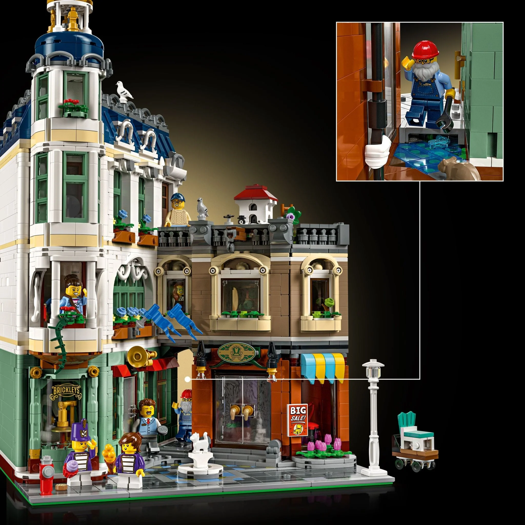 LEGO® Icons Shopping Street Building Set 11371 - Image 4