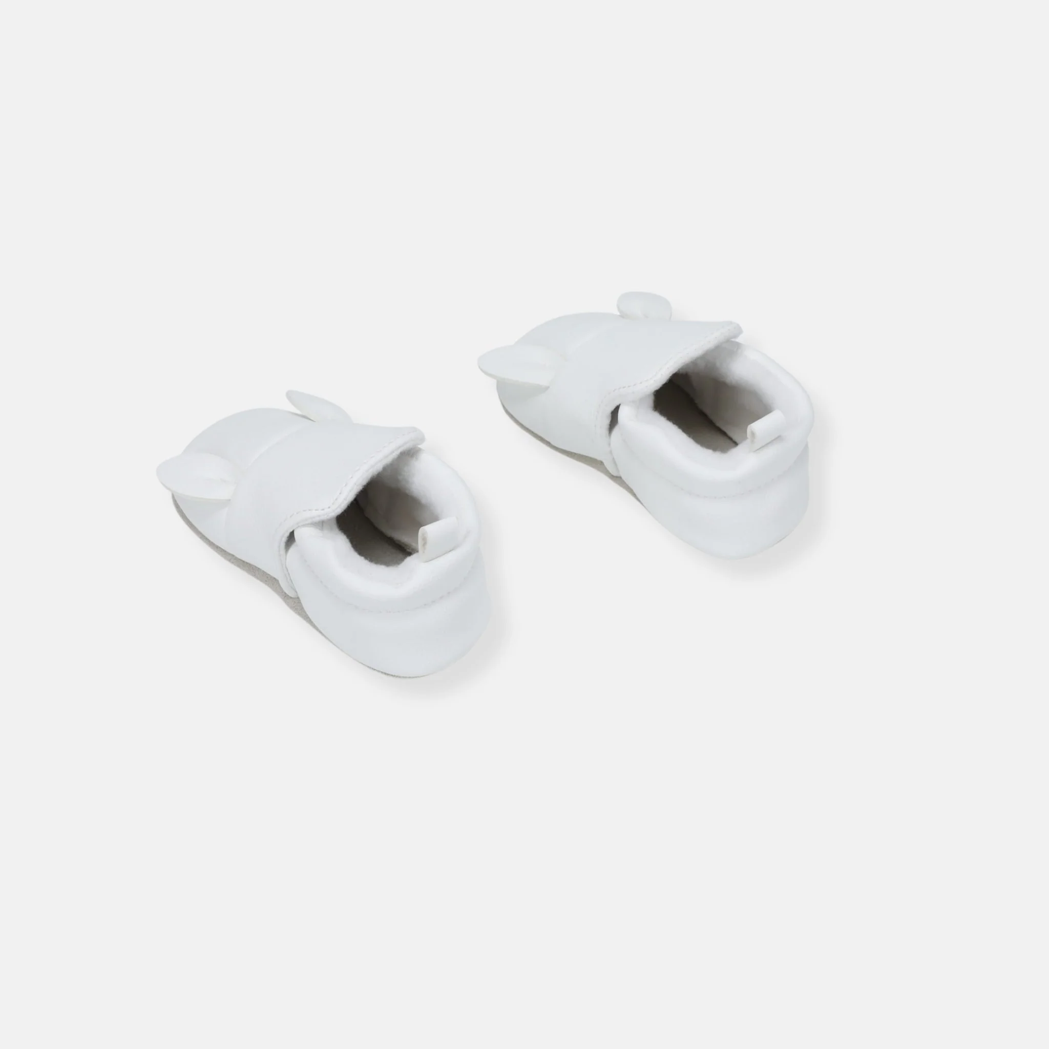 rise little earthling Bear Slide Ons Antique White 18-24m - Image 2