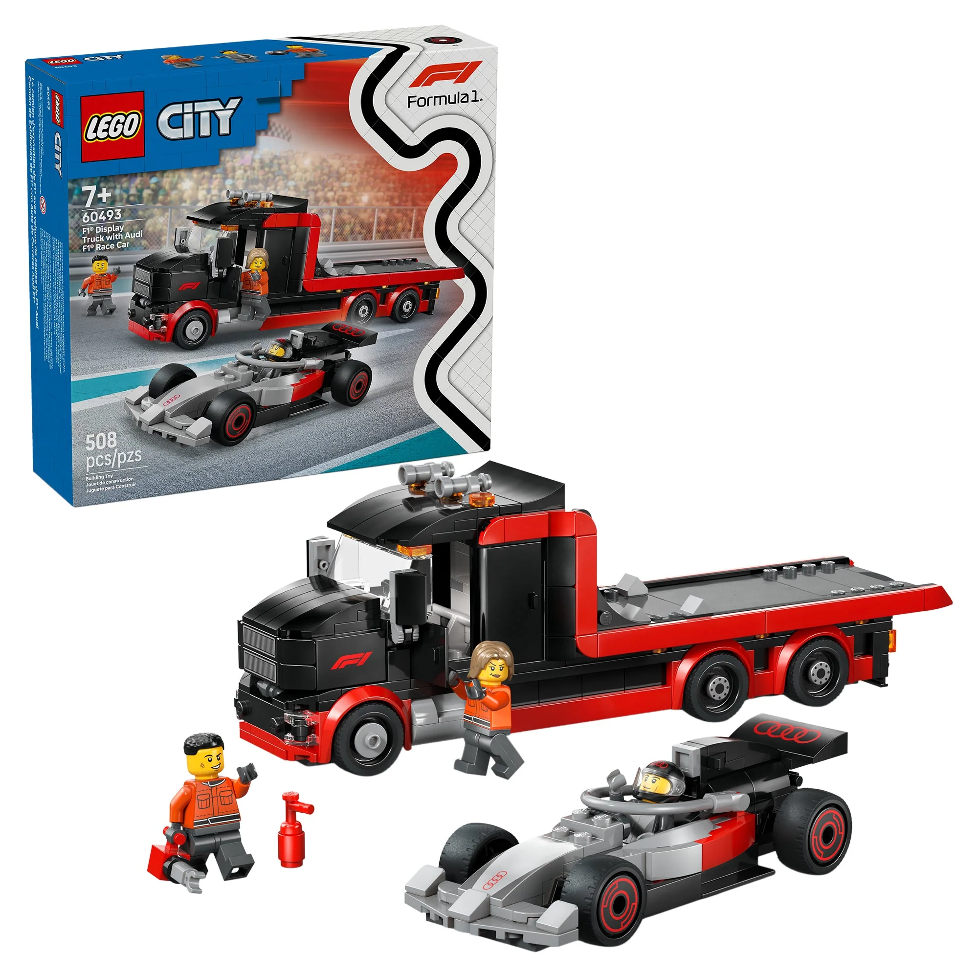 LEGO® City F1 Display Truck with Audi F1 Race Car 60493
