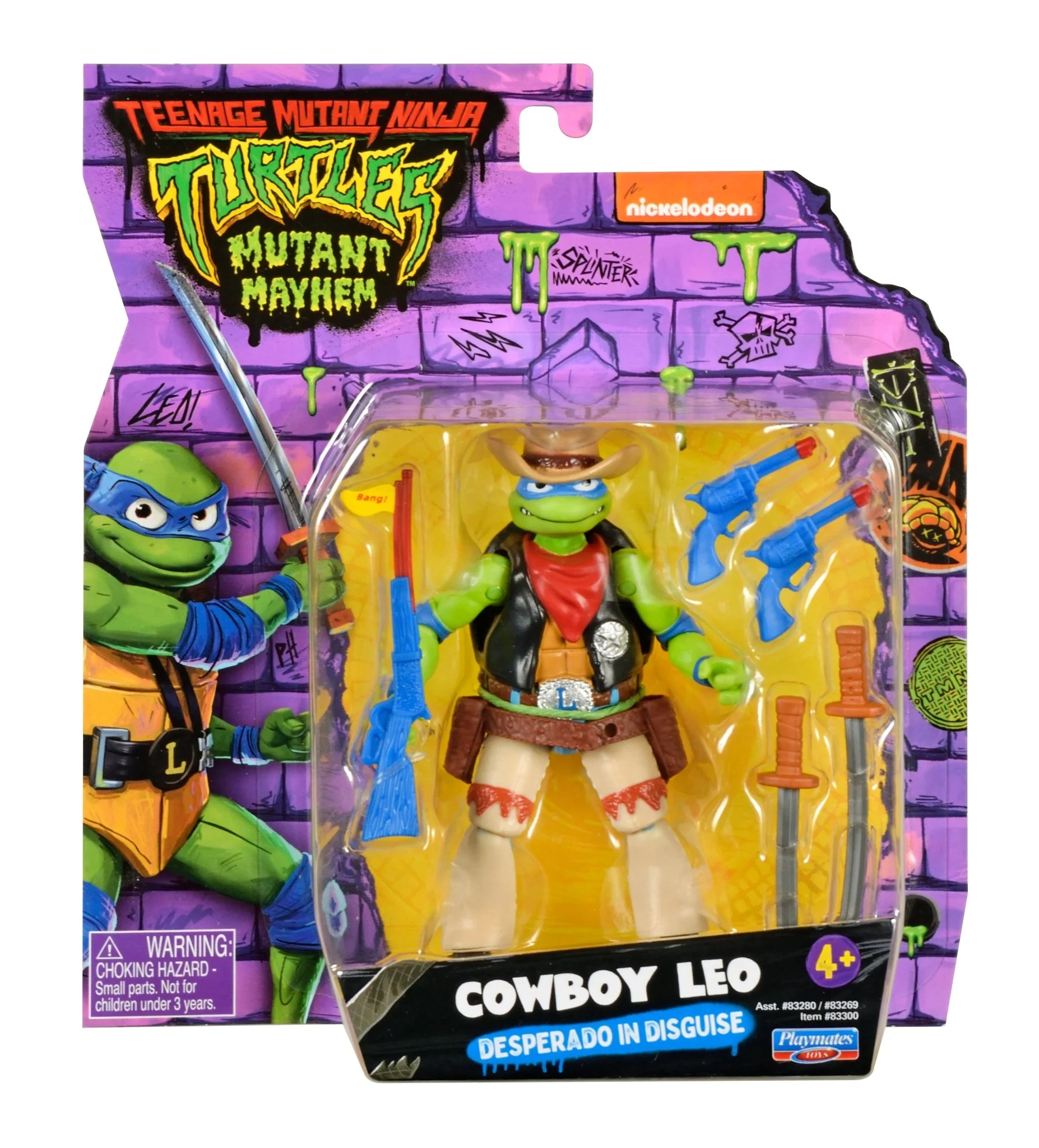 Teenage Mutant Ninja Turtles Movie Figures Turtle In Disguise - Cowboy Leo