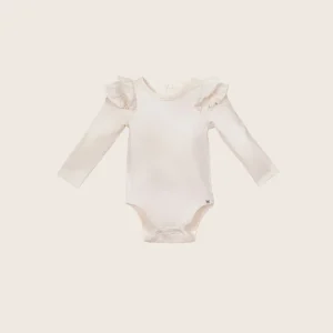 rise little earthling Ruffle Bodysuit - Red / 0-3m
