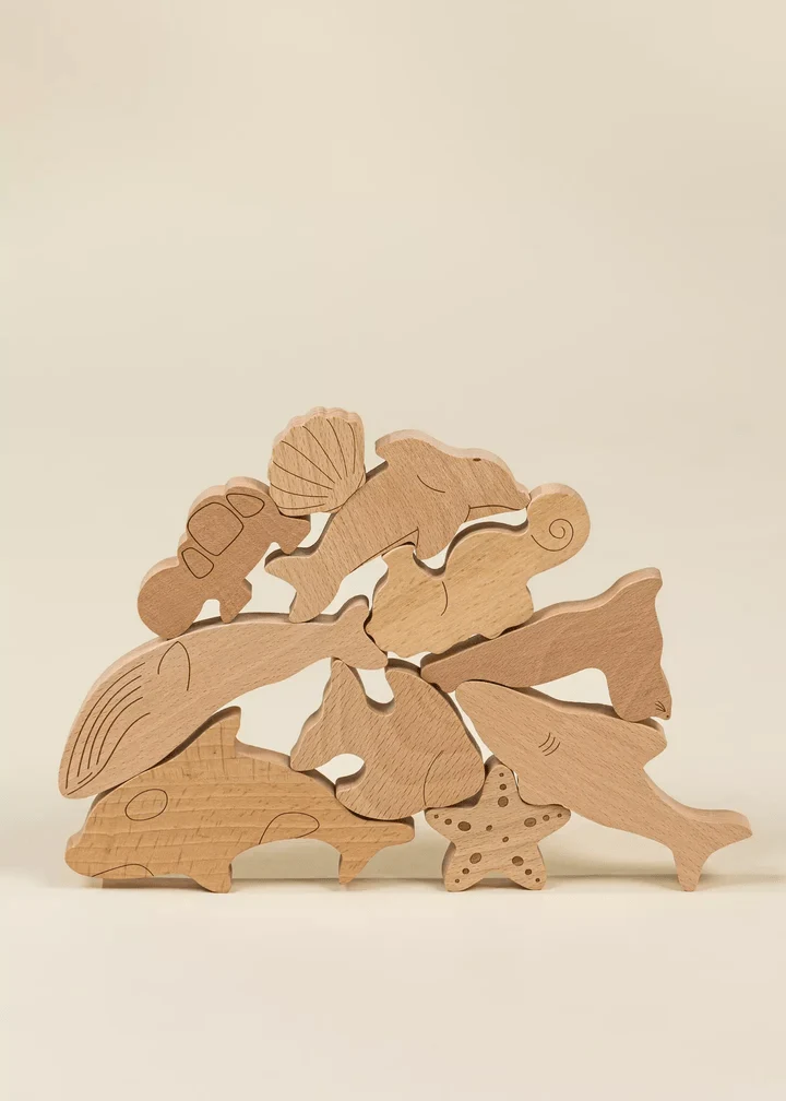Coco Village Wooden Puzzle -UndertheSea 10 pcs