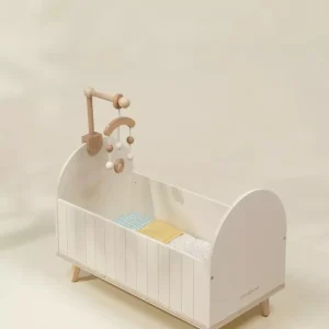 Coco Village Wooden Doll Crib & Accessories