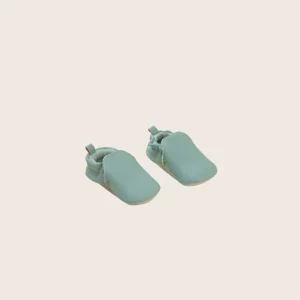 rise little earthling Slide Ons - Green / 0-3m