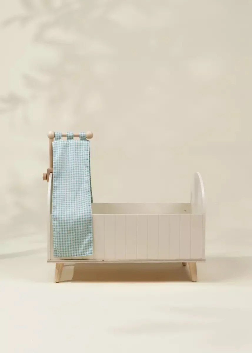 Coco Village Wooden Doll Crib & Accessories - Image 9