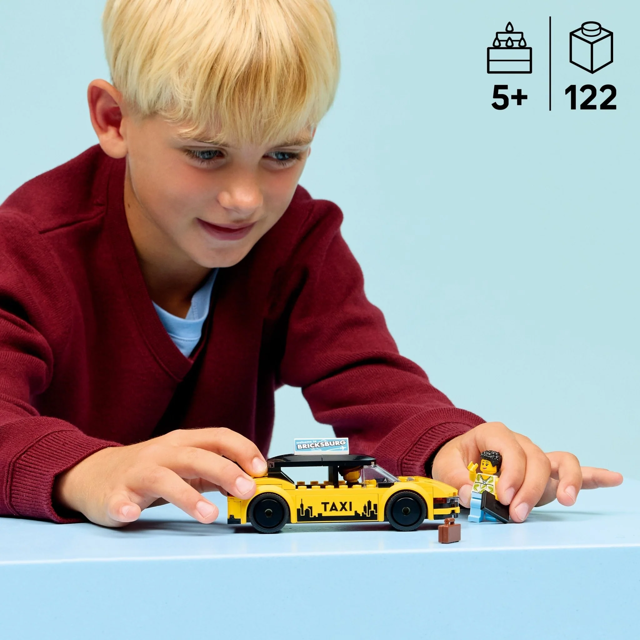 LEGO® City LEGO® Yellow Taxi 60487 - Image 2