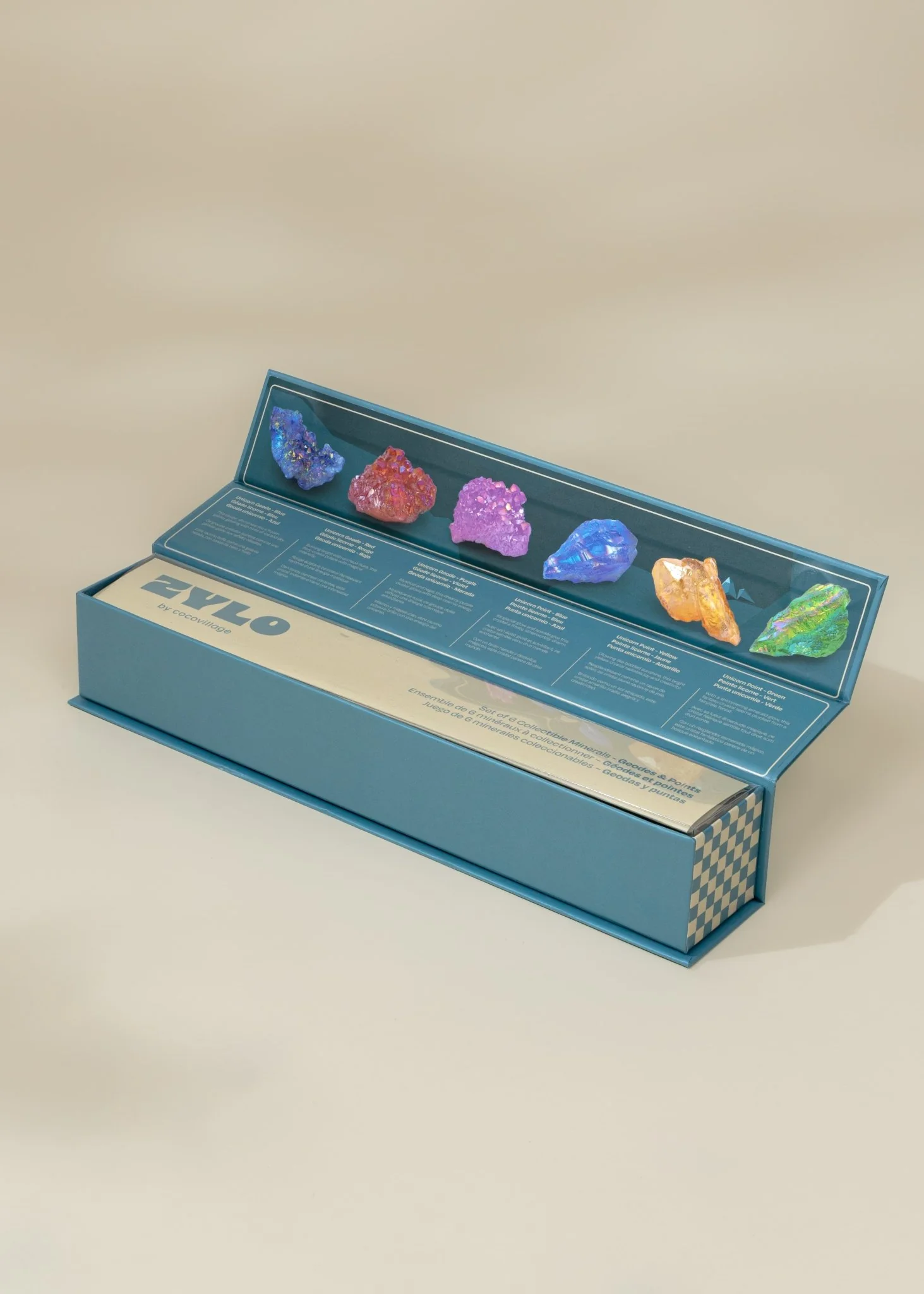 Coco Village Set of 6 collectible Minerals - Geodes & Points - Image 2